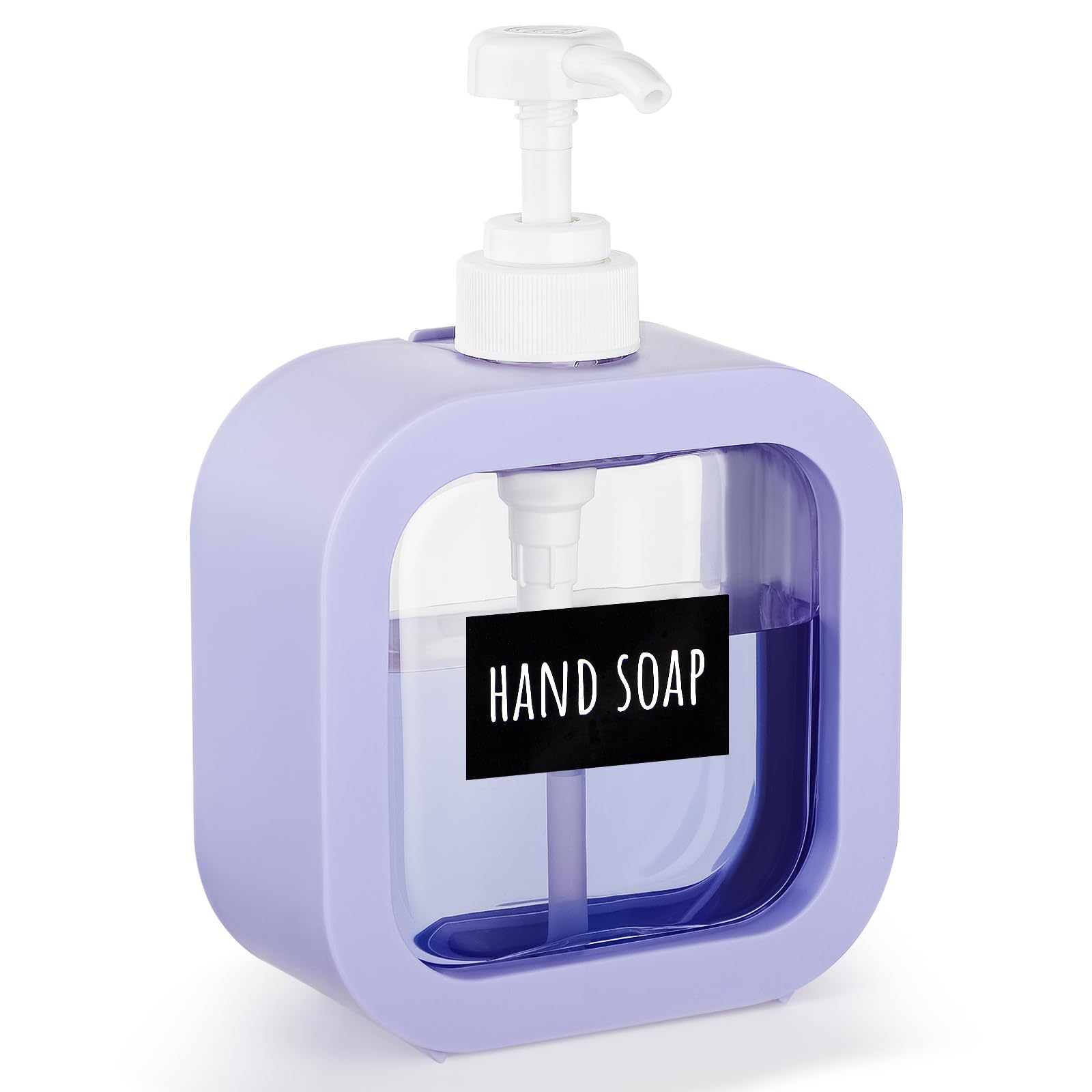 Amazon｜Segbeauty シャンプーボトル パープル 500ml 1本セット 方形